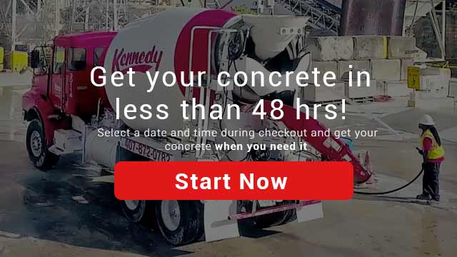 Get your concrete in less than 48 hrs